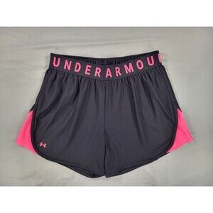 Under Armour Play Up 3.0 Athletic Shorts Women’s Size 1X Black Pink HeatGear